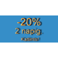 20 % kedvezmény november 8-9-én!