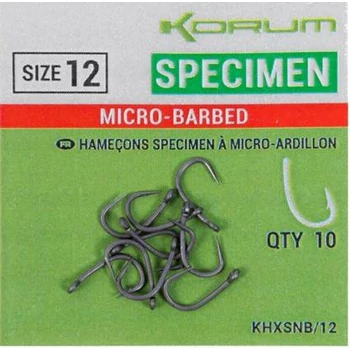 KORUM XPERT SPECIMEN MICRO BARBED HOROG  SIZE 6
