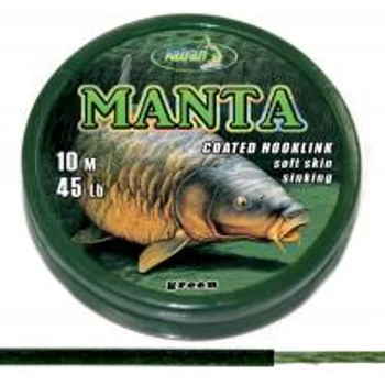 KATRAN MANTA GREEN COATED BRAIDED HOOK LINKS 45LB 10M
