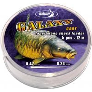 KATRAN GALAXY TAPER MONO SHOCK LEADER CAST 0,30-0,47MM 5X12M