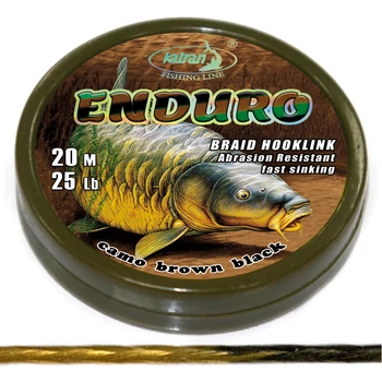 KATRAN ENDURO BRAIDED HOOK LINKS 25 LB ELŐKE ZSINÓR 20 M