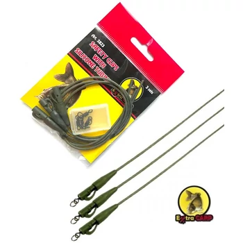 EXTRA CARP SAFETY CLIPS WITH SILICONE TUBING ÓLOMKLIPSZ SZETT