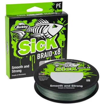 BERKLEY SICK BRAID X8 GREEN 150M