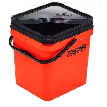 ROK FISHING 17L SQUARE BUCKET SET ORANGE VÖDÖR SZETT