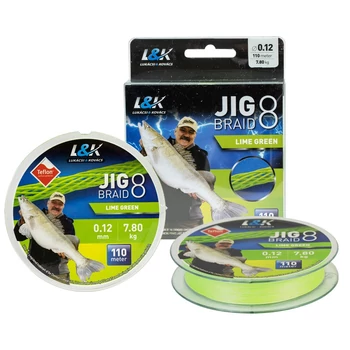 L&amp;K JIG 8 BRAID FONOTT ZSINÓR 110M