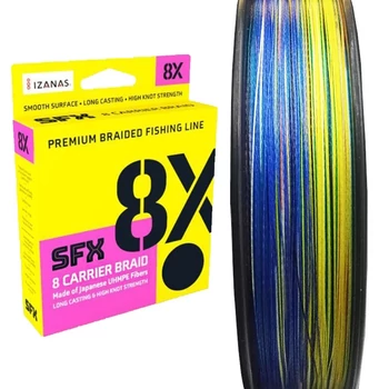 SUFIX SFX 8X CARRIER BRAID FONOTT ZSINÓR MULTICOLOR 300M 0,405MM 46KG