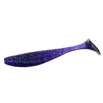 FISHUP WIZZLE SHAD GUMIHAL 3" 8CM 8DB - 060 DARK VIOLET/PEACOCK & SILVER