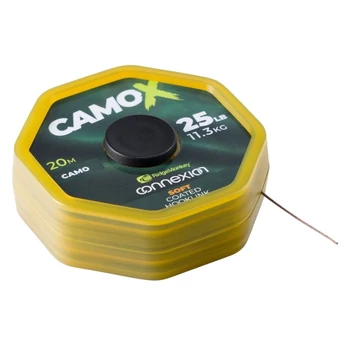 RIDGEMONKEY CAMOX SOFT COATED HOOKLINK ELŐKEZSINÓR 20M 25LB/11,3KG