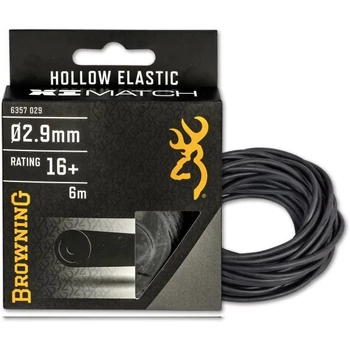 BROWNING XI-MATCH HOLLOW ELASTIC RAKÓS GUMI - 6M - FEKETE - 2,9MM