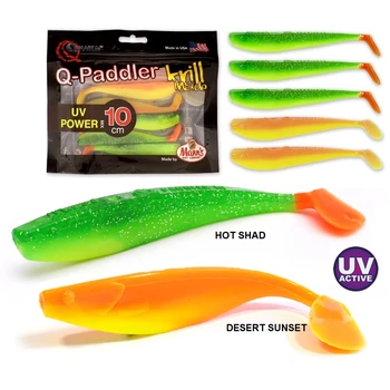 MANN'S Q-PADDLER KRILL INSIDE GUMIHAL 5DB/CS 10CM - HOT SHAD / DESERT SUNSET