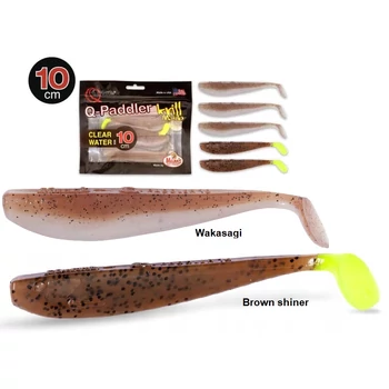MANN'S Q-PADDLER KRILL INSIDE GUMIHAL 5DB/CS 10CM - WAKASAGI / BROWN SHINER