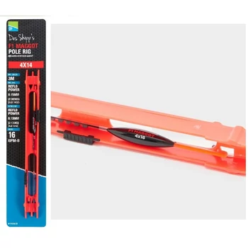 PRESTON 4X16 F1 MAGGOT POLE RIG RAKÓS SZERELÉK