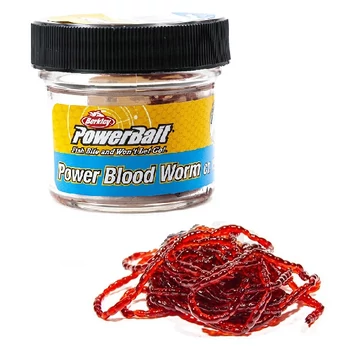 BERKLEY POWERBAIT MAXI BLOODWORM TŰZŐSZÚNYOG IMITÁCIÓ