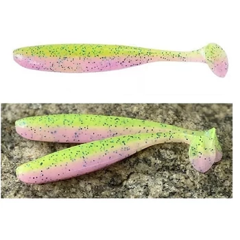 KEITECH EASY SHINER GUMIHAL 2" 5,5CM - CHARTREUSE RED FLAKE