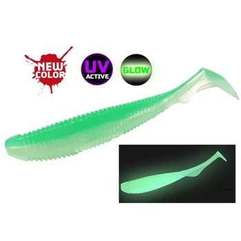 MOLIX RA SHAD FAT 3" 6DB 7,5CM - UV TOURNAMENT MINT GREEN GLOW