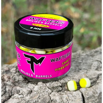 FEEDERMANIA WAFTERS TWISTED BOILIES &amp; BARRELS 8 MM SWEET PINEAPPLE
