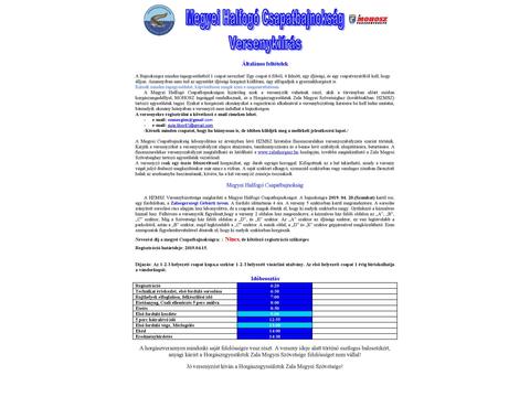 Megyei horgászversenyek