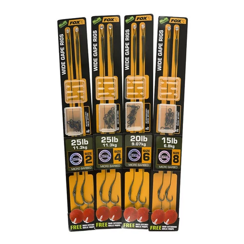 FOX EDGES ARMAPOINT WIDE GAPE RIGS BOJLIS ELŐKÉK