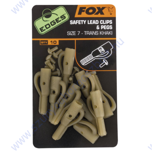 FOX EDGES SAFETY LEAD CLIPS AND PEGS