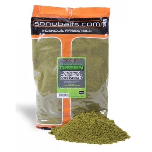 SONUBAITS SUPERCRUSH GREEN GROUNDBAIT 2KG