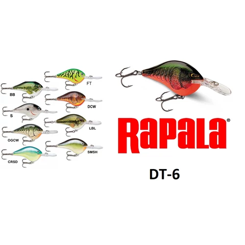 RAPALA DIVES-TO SWIMMING DEPTH OF 6FT WOBBLEREK