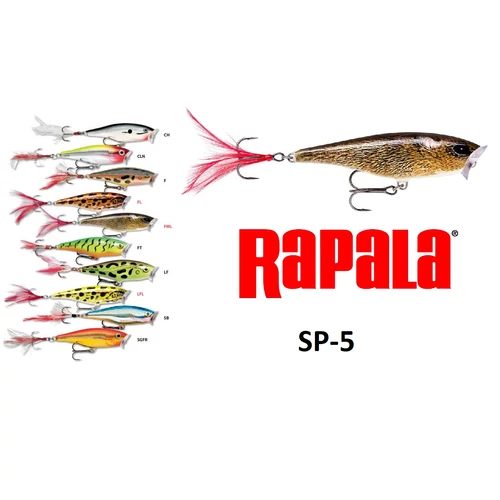RAPALA SKITTER POP SURFACE POPPER WOBBLEREK SP05  5CM