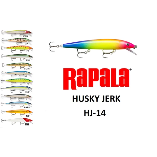 RAPALA HUSKY JERK SUSPENDING WOBBLER HJ14 CLS