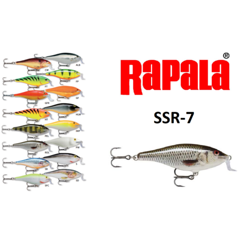 RAPALA SSR-7 SHALLOW SHAD RAP WOBBLEREK