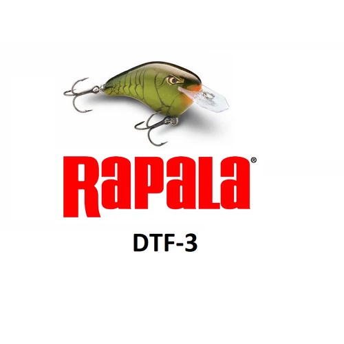 RAPALA DT-FLAT  DIVES-TO SWIMMNIG DEPTH OF 3 FT DTF03 WOBBLEREK