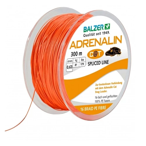BALZER ADRENALIN CAT SPLISS 16X ORANGE 300M 0.63 HARCSÁZÓ FONOTT ZSINÓR