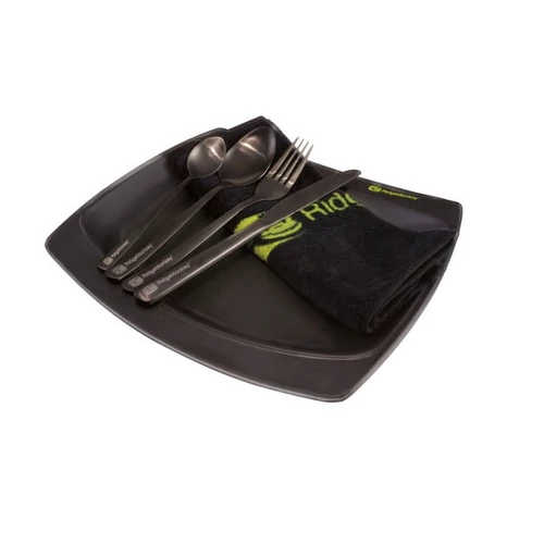 RIDGEMONKEY SQ DLX PLATE SET EVŐESZKÖZ KÉSZLET TÁNYÉRRAL