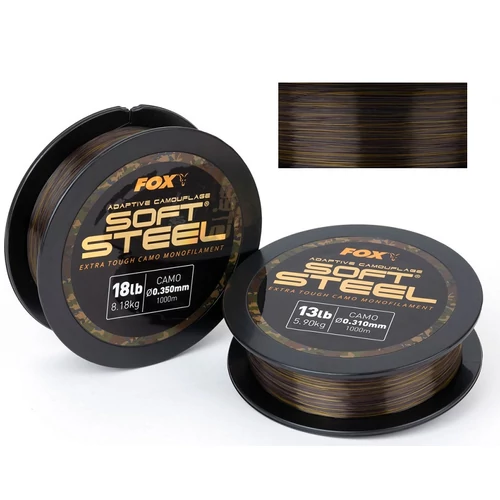 FOX ADAPTIVE CAMOUFLAGE SOFT STEEL MONOFIL ZSINÓR 1000M
