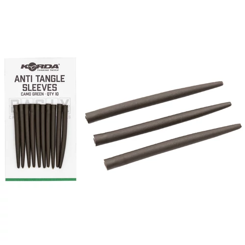 KORDA BASIX ANTI TANGLE SLEEVES GUBANCGÁTLÓ HÜVELY CAMO GREEN