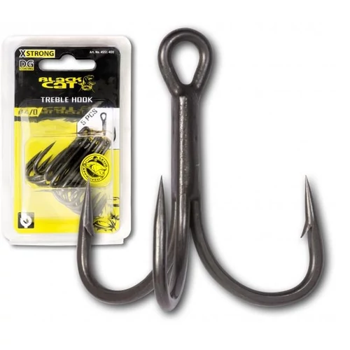 BLACK CAT X STRONG DG TREBLE HOOK  HÁRMAS HOROG 5DB