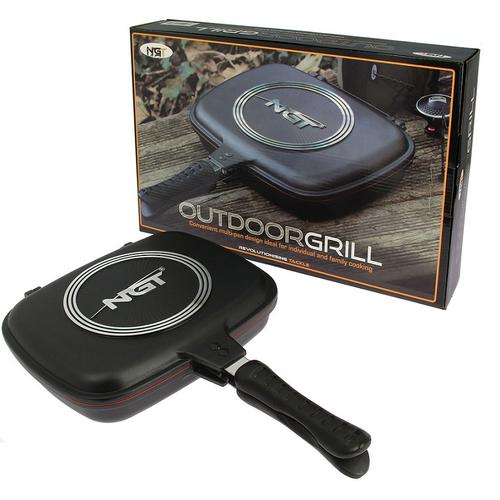 NGT OUTDOOR DOUBLE GRILL PAN DUPLA SERPENYŐS FŐZŐ/SÜTŐ EDÉNY