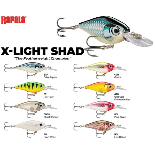 RAPALA X-LIGHT SHAD FNS04 WOBBLEREK