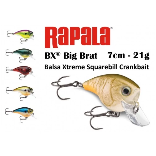 RAPALA BX BIG BRAT BXBB06 WOBBLER 7CM 21G - ROC