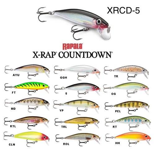 RAPALA X-RAP COUNTDOWN XRCD05 WOBBLEREK 5CM 4G