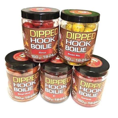 M BAITS DIPPED HOOK BOILIE 18-24MM DIPPELT BOJLIK