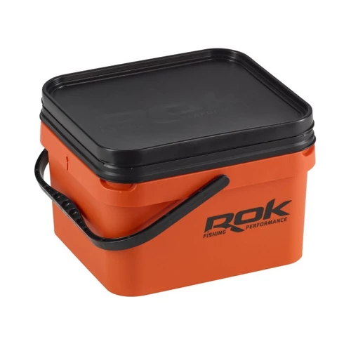 ROK FISHING 10L SQUARE BUCKET SET ORANGE VÖDÖR SZETT