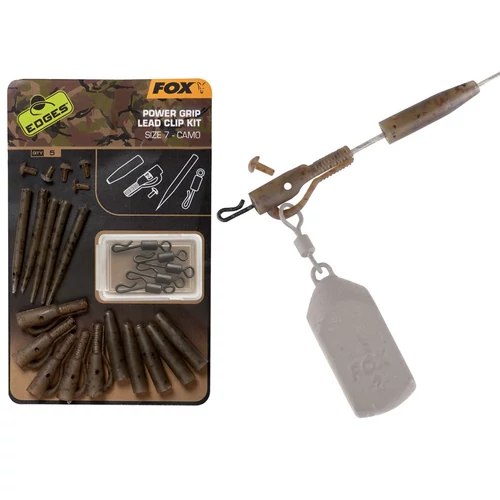 FOX CAMO POWER GRIP LEAD CLIP KIT ÓLOMKAPOCS SZETT