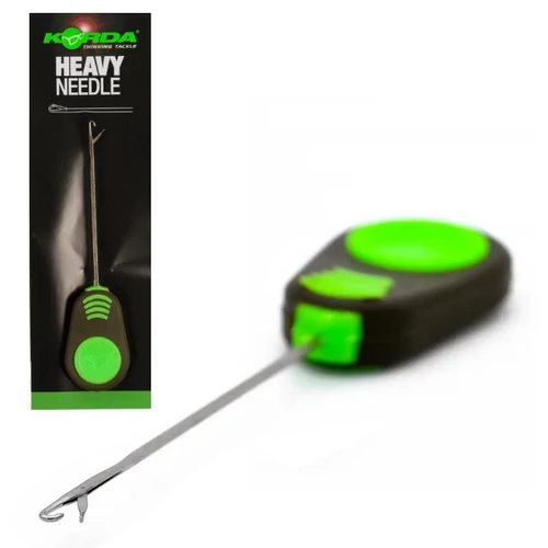 KORDA HEAVY LATCH NEEDLE 7 CM (GREEN) FŰZŐTŰ