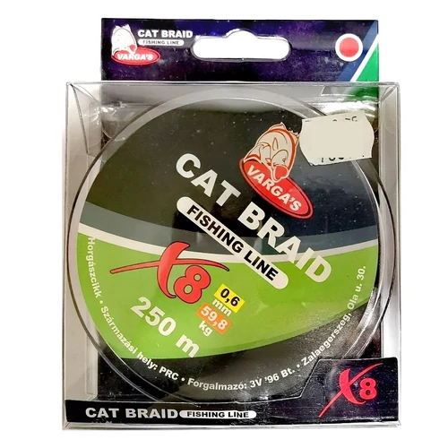 VARGA'S X8 CAT BRAID FONOTT ZSINÓR 250M