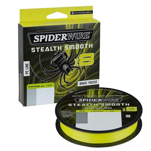 SPIDERWIRE STEALTH SMOOTH X8 FONOTT ZSINÓR 150M SÁRGA