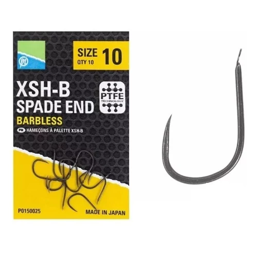 PRESTON XSH-B SPADE END SZAKÁLL NÉLKÜLI HOROG