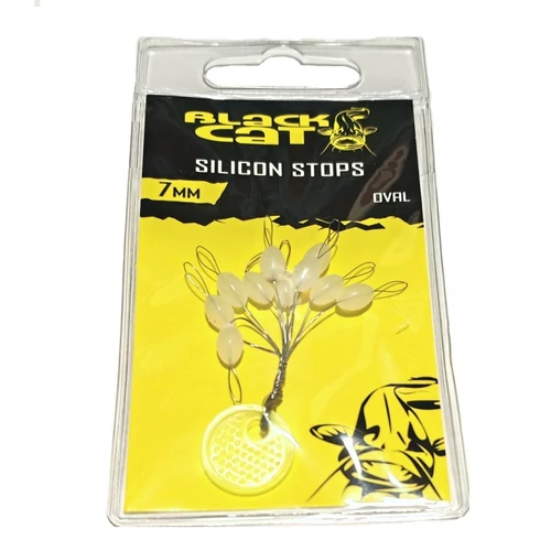 BLACK CAT SILICON STOPS OVAL 7MM