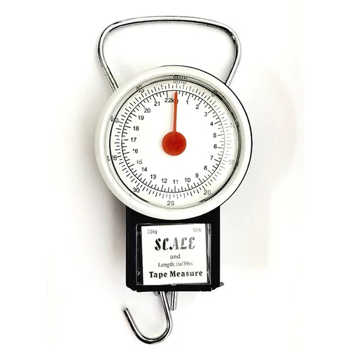 BAGGAGE SCALE ANALÓG MÉRLEG MÉRŐSZALAGGAL