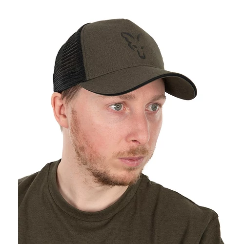 FOX COLLECTION TRUCKER CAP GREEN &amp; BLACK SAPKA