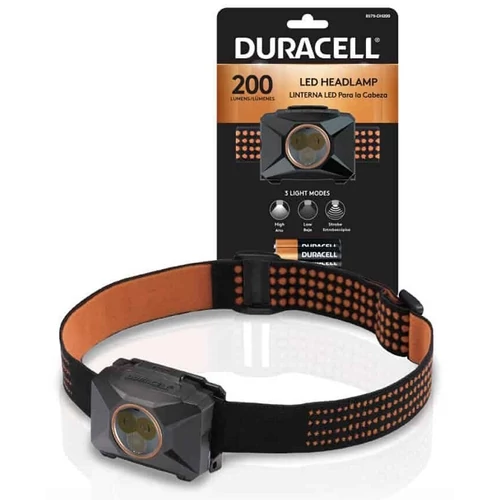 DURACELL 200LUMENS LED HEADLAMP ELEMES FEJLÁMPA