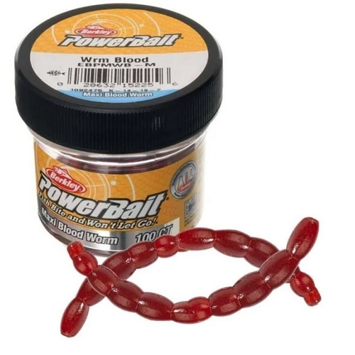 BERKLEY POWERBAIT MAXI BLOODWORM TŰZŐSZÚNYOG IMITÁCIÓ